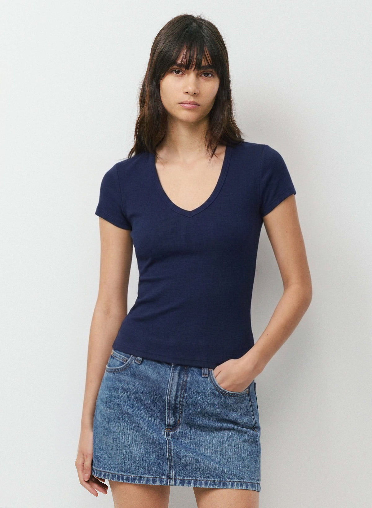 Cotton V-neck ™ Sleeveless