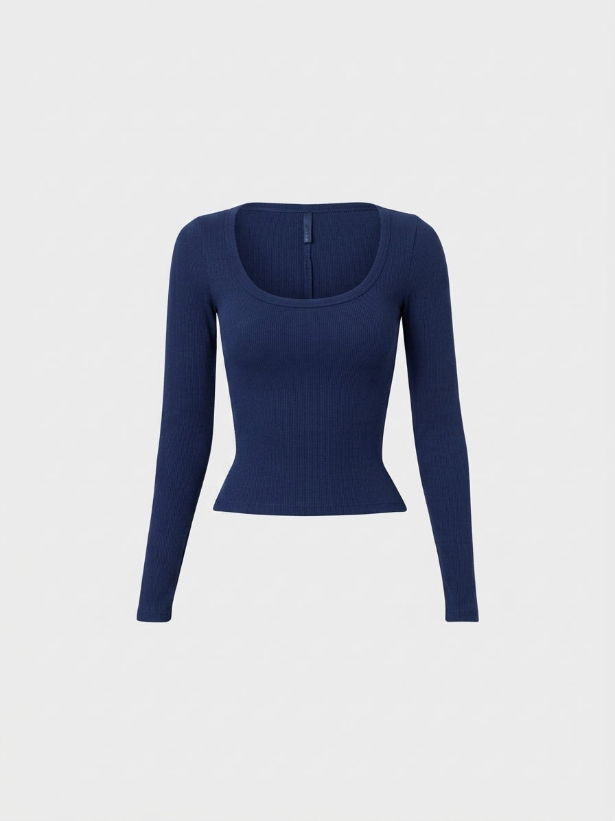Cotton Scoopneck ™ Longsleeve